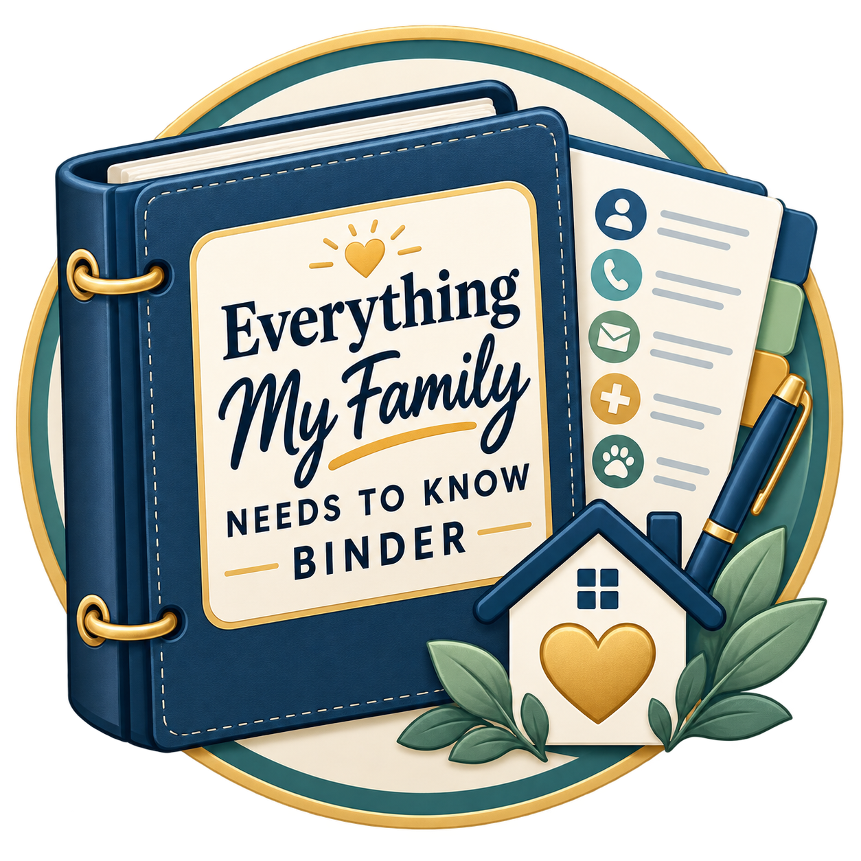 Everything My Family Needs to Know Binder