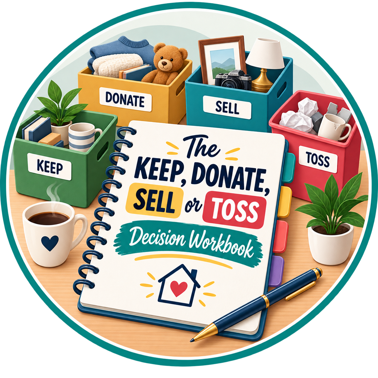 The Keep, Donate, Sell or Toss Decision Workbook