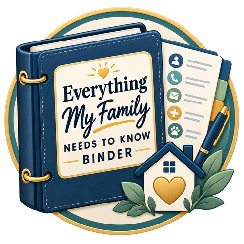 Everything My Family Needs to Know Binder