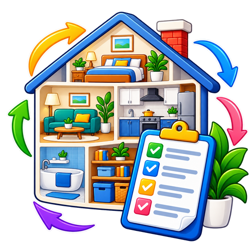 Room-by-Room Decluttering Planner